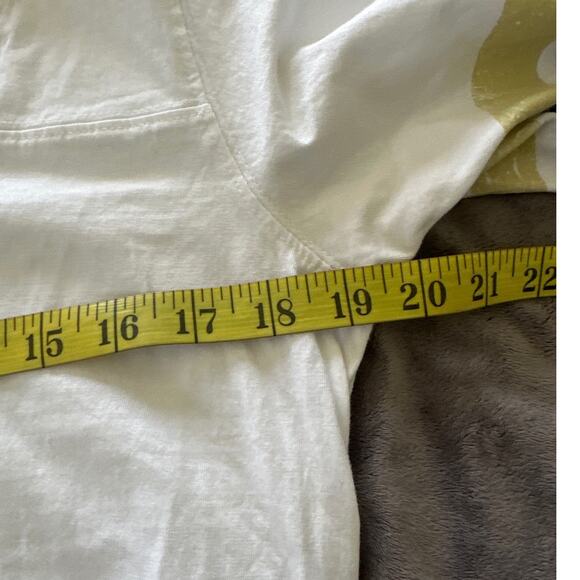 PITTSBURGH PENGUINS Womens Top White Retro Distressed Graphic NHL Hockey XL - Picture 7 of 8